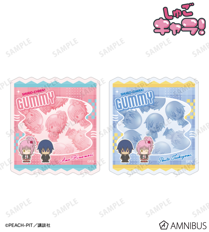 【アルマビアンカ】《しゅごキャラ！》 日奈森 あむ&月詠 イクト petit-sserie ダイカットステッカー2個セット
