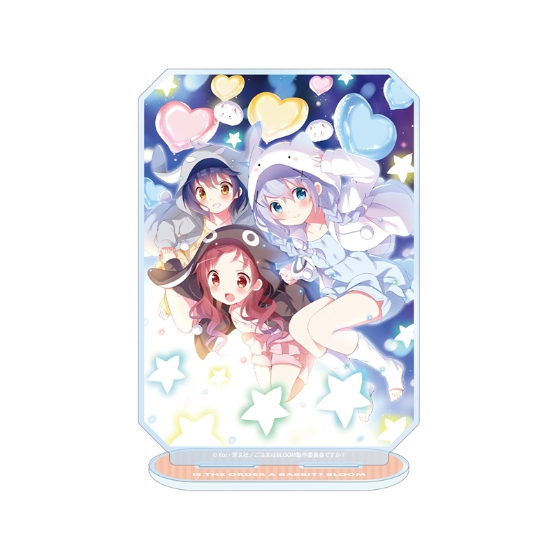 【アルマビアンカ】ご注文はうさぎですか？ BLOOM チノ&マヤ&メグ BIGアクリルスタンド