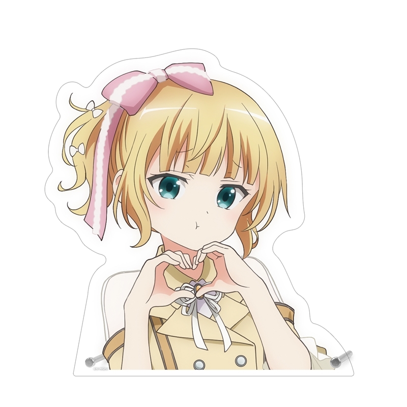 【アルマビアンカ】ご注文はうさぎですか？ BLOOM 描き下ろし シャロ アイドル制服ver. 特大ダイカットアクリルパネル