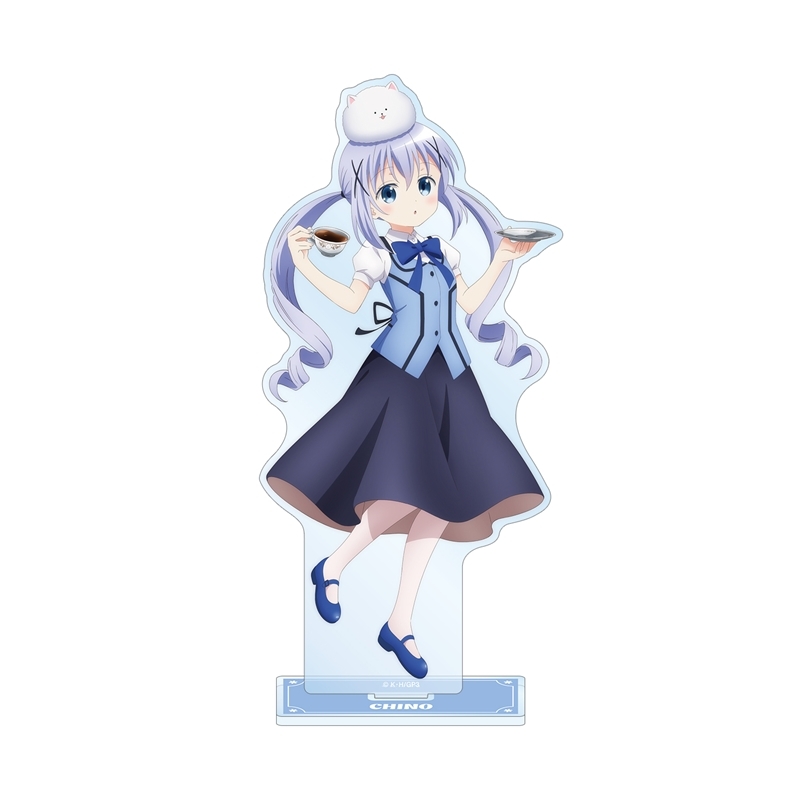 【アルマビアンカ】ご注文はうさぎですか？ BLOOM 描き下ろし チノ 素敵なティータイムver. BIGアクリルスタンド