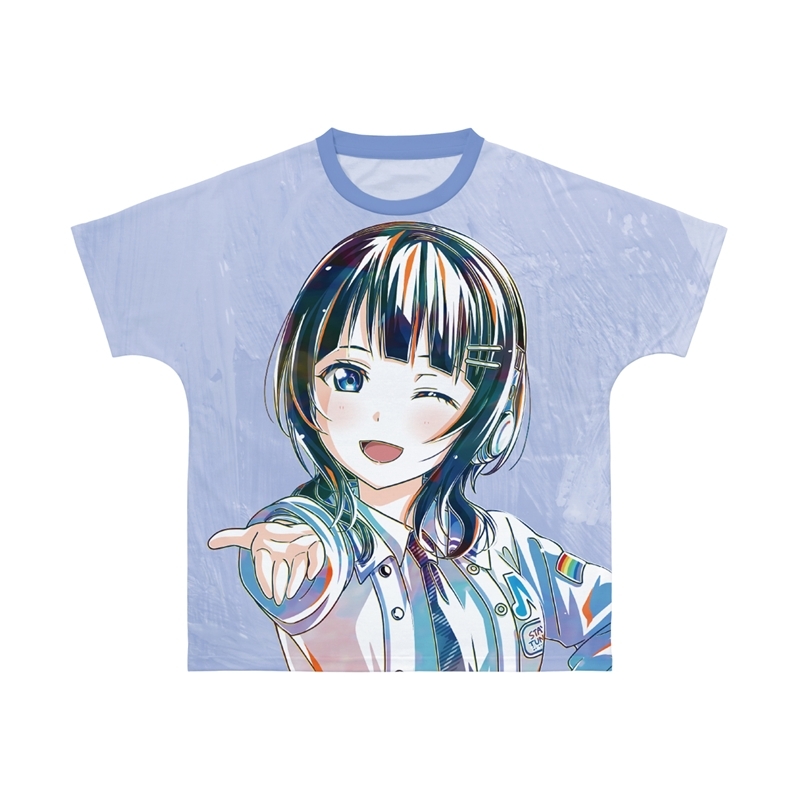 【アルマビアンカ】ラブライブ！虹ヶ咲学園スクールアイドル同好会 描き下ろし 朝香果林 ミラクル STAY TUNE！ Ani-Art フルグラフィックTシャツユニセックス（サイズ/XXXL）
