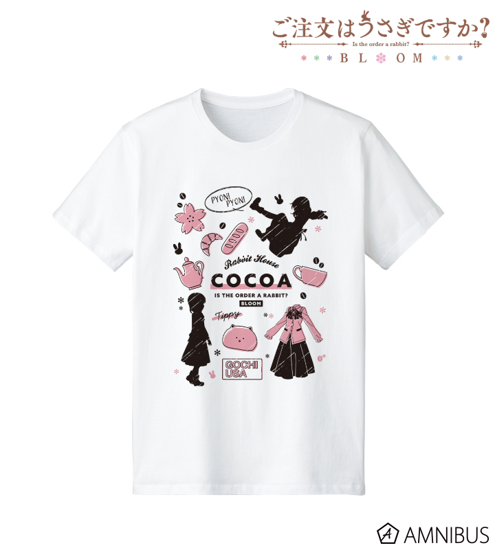 【アルマビアンカ】ご注文はうさぎですか？ BLOOM ココア Ani-Sketch Tシャツレディース（サイズ/XXXL）