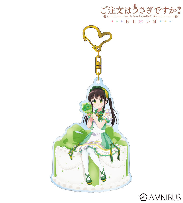 【アルマビアンカ】ご注文はうさぎですか？ BLOOM 描き下ろし 千夜 お座りケーキver. BIGアクリルキーホルダー
