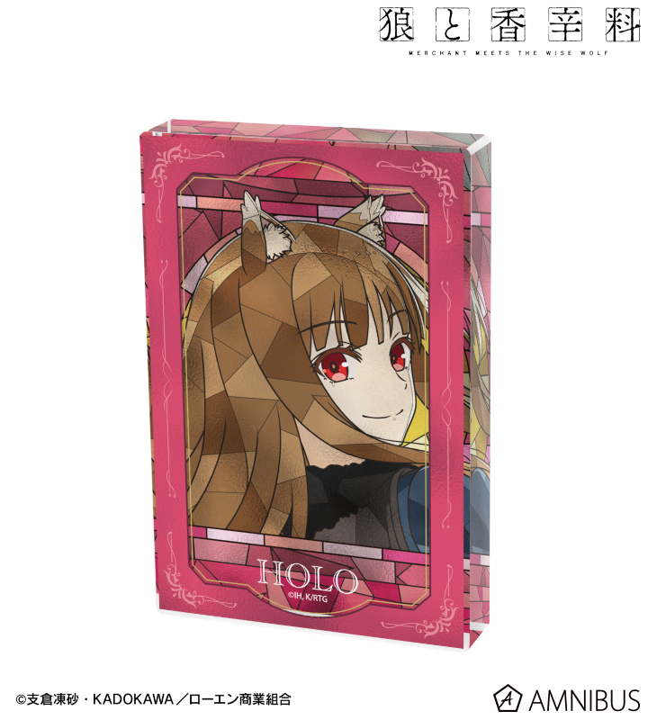 【アルマビアンカ】TVアニメ『狼と香辛料 MERCHANT MEETS THE WISE WOLF』 ホロ Aure Glass アクリルブロック ver.A