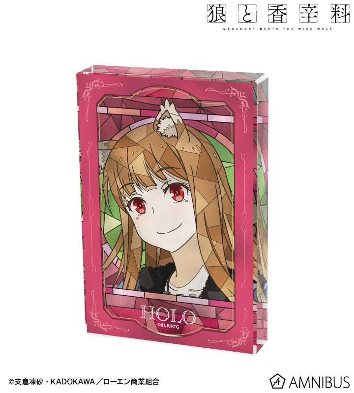 【アルマビアンカ】TVアニメ『狼と香辛料 MERCHANT MEETS THE WISE WOLF』 ホロ Aure Glass アクリルブロック ver.B
