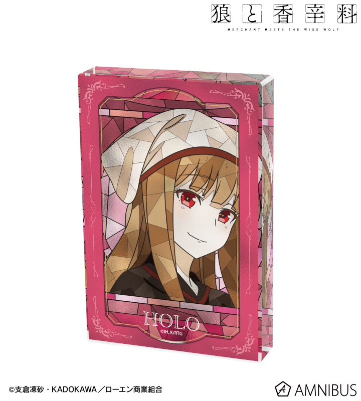 【アルマビアンカ】TVアニメ『狼と香辛料 MERCHANT MEETS THE WISE WOLF』 ホロ Aure Glass アクリルブロック ver.C