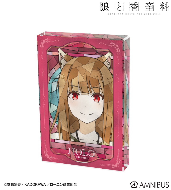 【アルマビアンカ】TVアニメ『狼と香辛料 MERCHANT MEETS THE WISE WOLF』 ホロ Aure Glass アクリルブロック ver.D