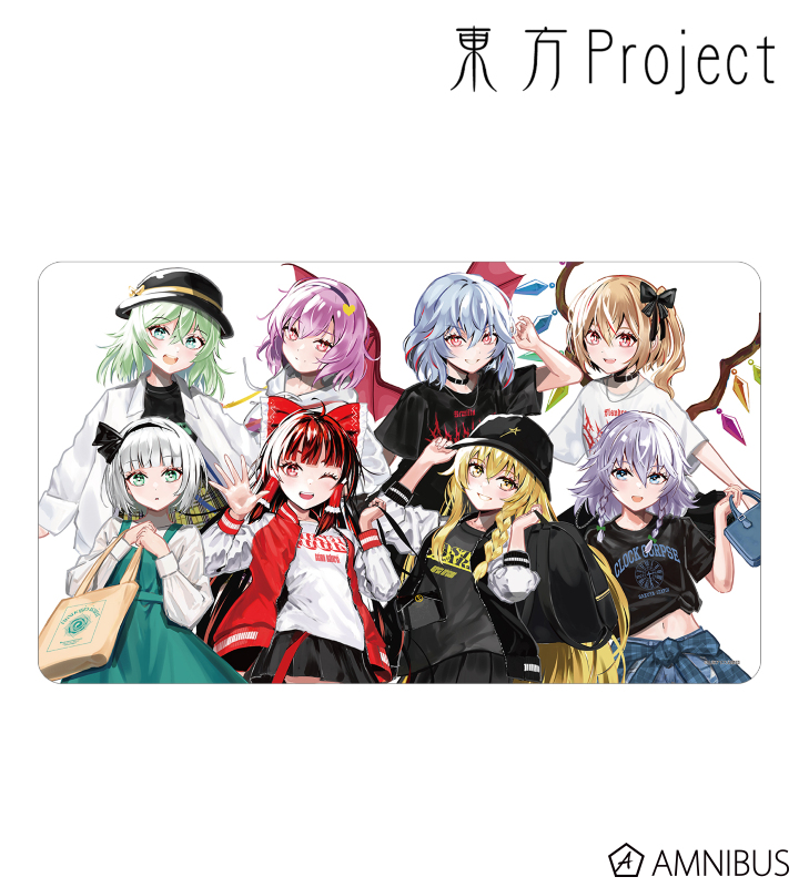 【アルマビアンカ】東方Project 松本能人イラスト 集合 現代風ファッションver. マルチデスクマット