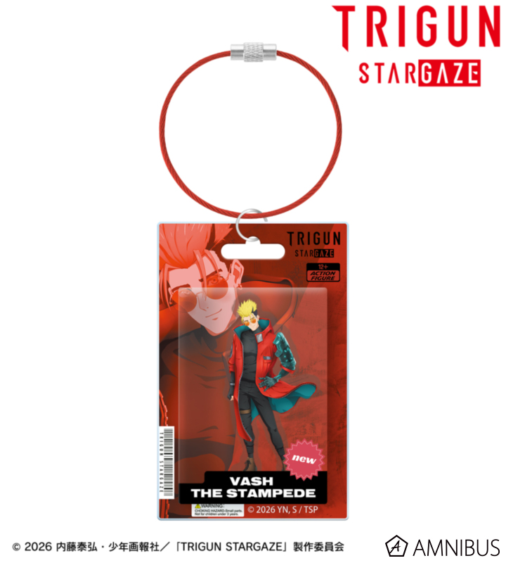 【アルマビアンカ】TVアニメ「TRIGUN STARGAZE」 ヴァッシュ・ザ・スタンピード パッケージ風アクリルキーホルダー
