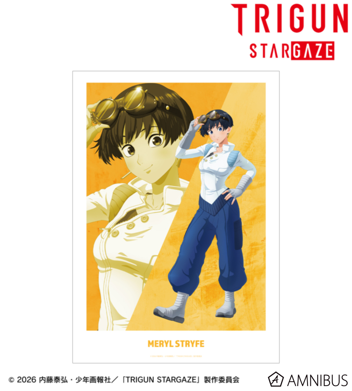 【アルマビアンカ】TVアニメ「TRIGUN STARGAZE」 メリル・ストライフ キャラクタービジュアル A3マット加工ポスター
