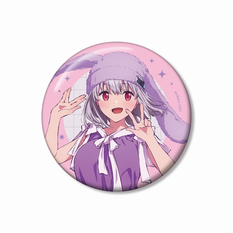 【アルマビアンカ】グリッドマン ユニバース 描き下ろし 新条アカネ うさぎの着ぐるみver. 100mm缶バッジ