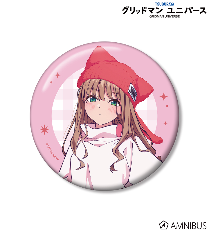 【アルマビアンカ】グリッドマン ユニバース 描き下ろし 南 夢芽 猫の着ぐるみver. 100mm缶バッジ