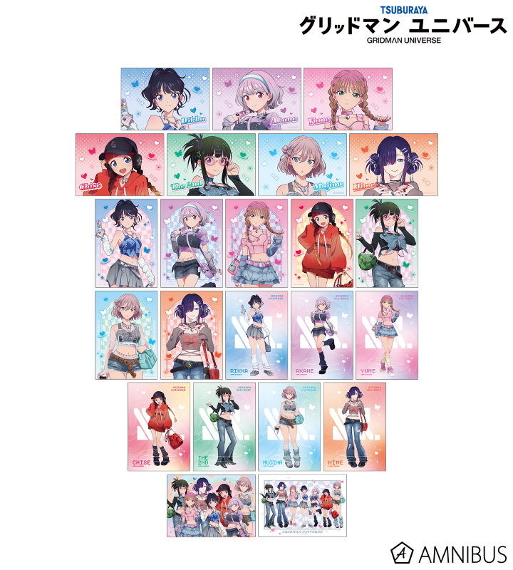【アルマビアンカ】グリッドマン ユニバース 描き下ろし Y2K ver. トレーディングブロマイド 1BOX入数：23