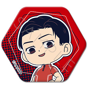 【シンクイノベーション】ひゃくえむ。 六角形缶バッジ A トガシ