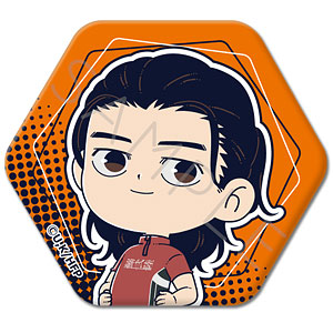 【シンクイノベーション】ひゃくえむ。 六角形缶バッジ C 仁神