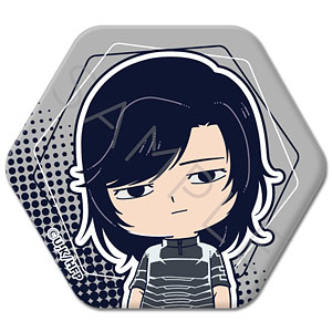 【シンクイノベーション】ひゃくえむ。 六角形缶バッジ D 財津