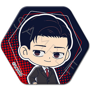 【シンクイノベーション】ひゃくえむ。 六角形缶バッジ G トガシ 黒スーツVer.