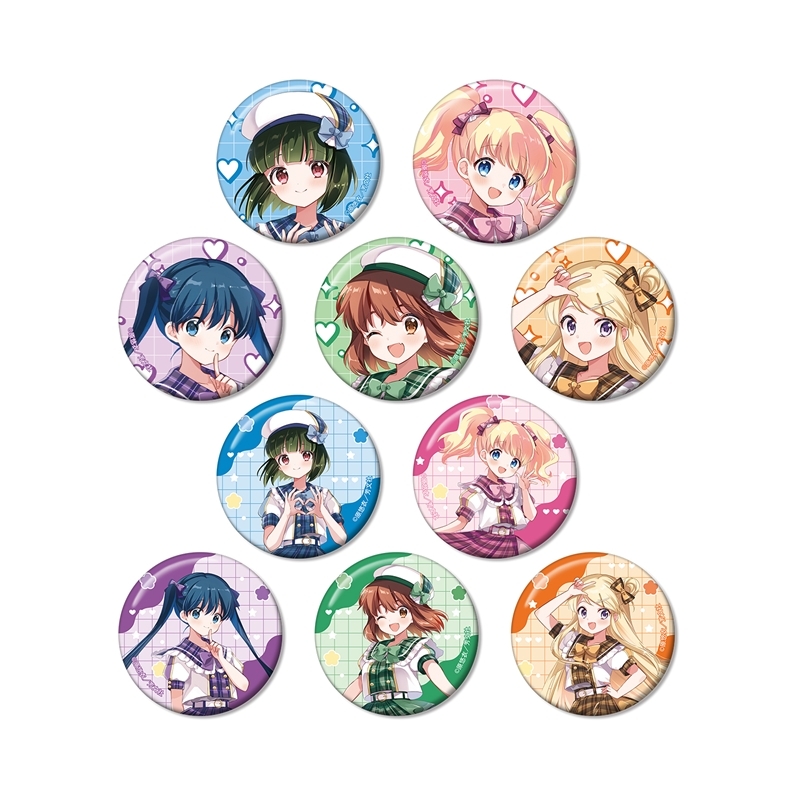 【アルマビアンカ】《きんいろモザイク》 原悠衣先生 描き下ろし アイドル風衣装ver. トレーディング缶バッジ 1BOX入数：10