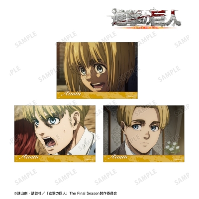 【アルマビアンカ】TVアニメ『進撃の巨人』 アルミン 場面写ブロマイド3枚セット