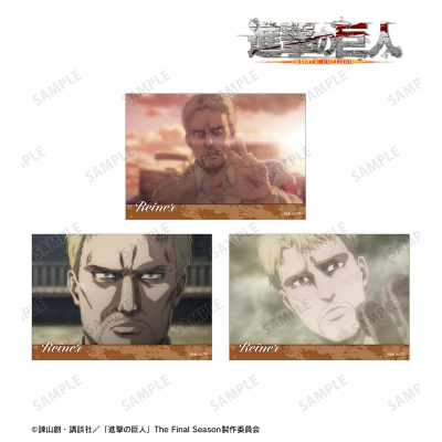 【アルマビアンカ】TVアニメ『進撃の巨人』 ライナー 場面写ブロマイド3枚セット vol.2
