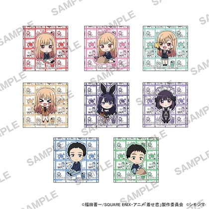 【KADOKAWA】TVアニメ「その着せ替え人形は恋をする」Season 2 スクエア缶バッジ シモジマコラボVer. 1BOX入数：8