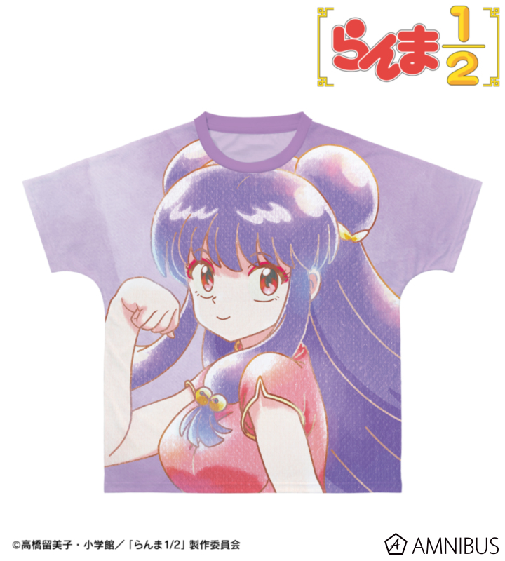【アルマビアンカ】TVアニメ「らんま1/2」 シャンプー Ani-Art aqua label フルグラフィックTシャツユニセックス（サイズ/S）