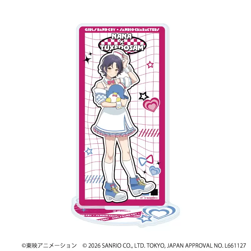 【A3】アクリルスタンド「ガールズバンドクライ×サンリオキャラクターズ」16/ナナ×タキシードサム（コラボイラスト）