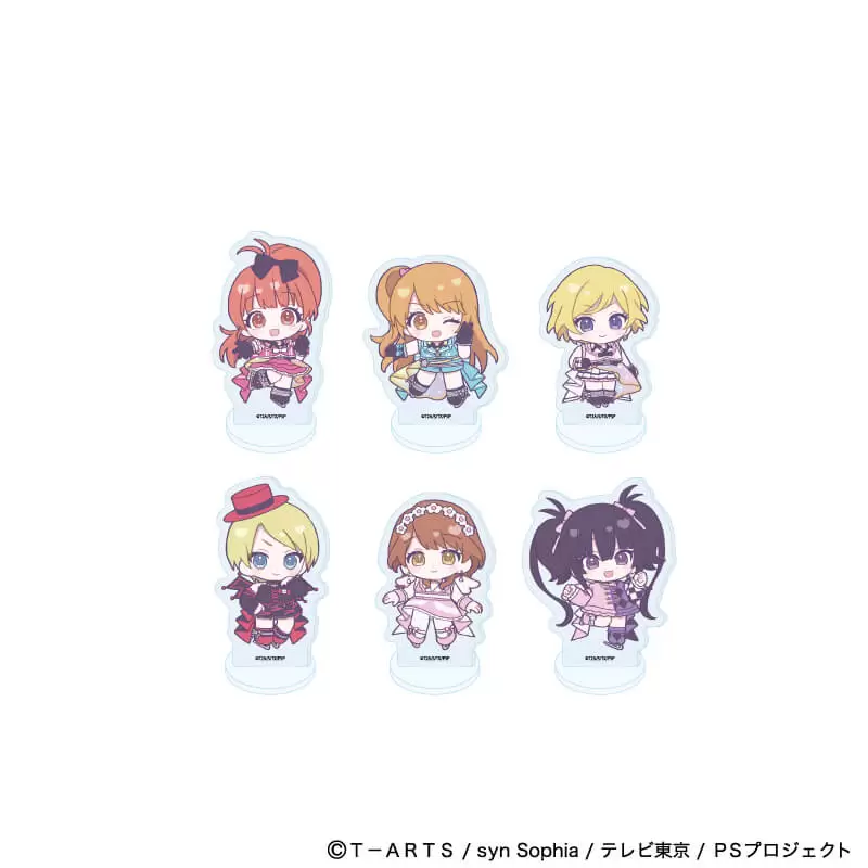 【A3】アクリルぷちスタンド「プリティーシリーズ」01/プリティーリズム・オーロラドリーム コーデアレンジver. ブラインド（全6種）（ミニキャライラスト） 1BOX入数：6