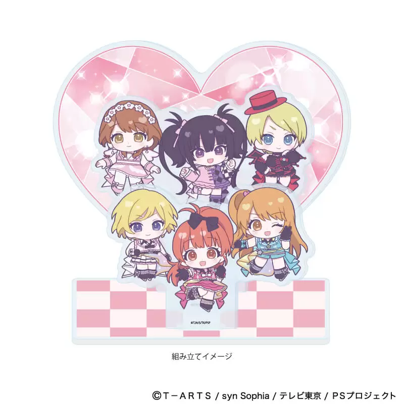 【A3】アクリルジオラマ「プリティーシリーズ」01/プリティーリズム・オーロラドリーム コーデアレンジver.（ミニキャライラスト）