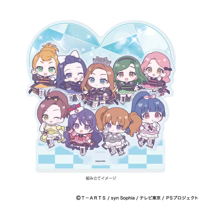 【A3】アクリルジオラマ「プリティーシリーズ」02/プリティーリズム・ディアマイフューチャー コーデアレンジver.（ミニキャライラスト）