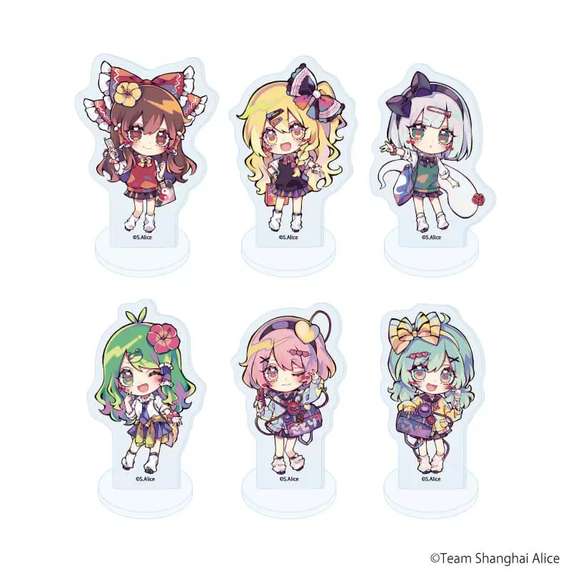 【A3】アクリルぷちスタンド「東方Project」09/平成ギャルver. ブラインド（全6種）（ミニキャライラスト） 1BOX入数：6