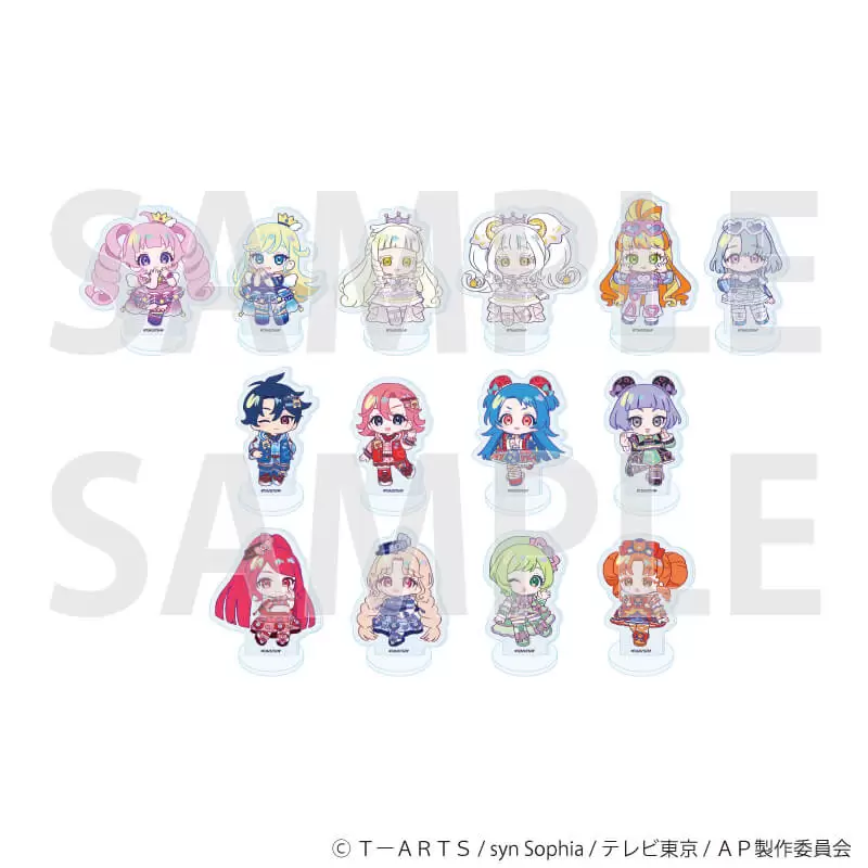 【A3】アクリルぷちスタンド「ひみつのアイプリ」06／デュオコ－デver． トレ－ディング（全14種）（ミニキャライラスト） 1BOX入数：14