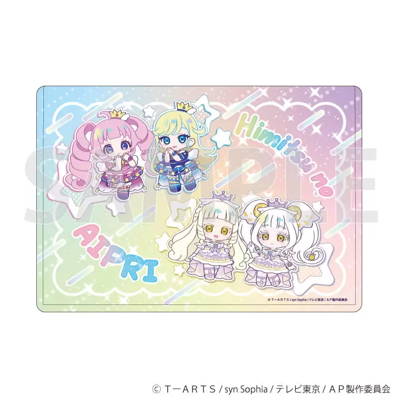 【A3】キャラクリアケ－ス「ひみつのアイプリ」07／デザインA デュオコ－デver．（ミニキャライラスト）