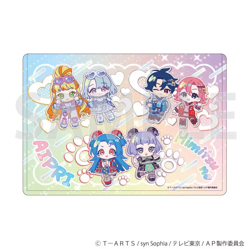 【A3】キャラクリアケ－ス「ひみつのアイプリ」08／デザインB デュオコ－デver．（ミニキャライラスト）