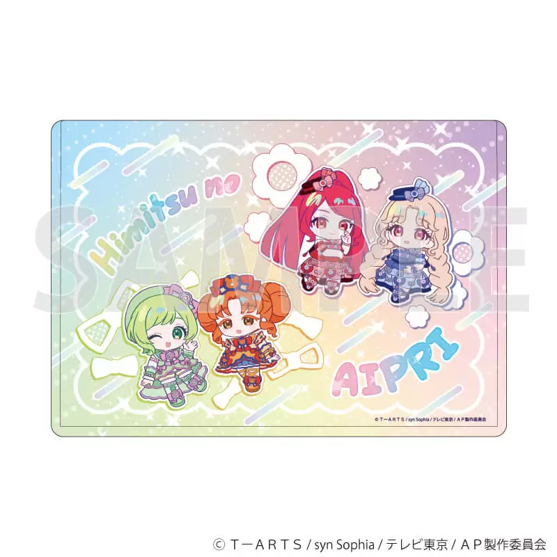 【A3】キャラクリアケ－ス「ひみつのアイプリ」09／デザインC デュオコ－デver．（ミニキャライラスト）