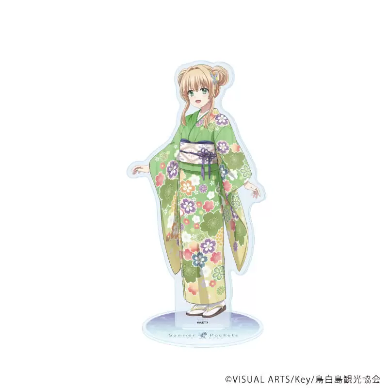 【A3】アクリルスタンド「TVアニメ『Summer Pockets』」14/紬ヴェンダース 着物ver.（描き下ろしイラスト）