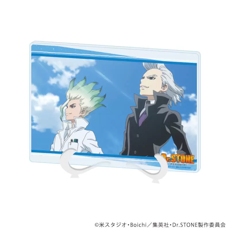 【A3】アクリルアートボード（A5サイズ）「Dr.STONE」15/石神千空&Dr.ゼノ（場面写イラスト）