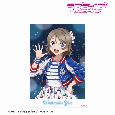 【アルマビアンカ】ラブライブ！サンシャイン！！ 描き下ろし 渡辺 曜 3rdソロコンサートver. A3マット加工ポスター
