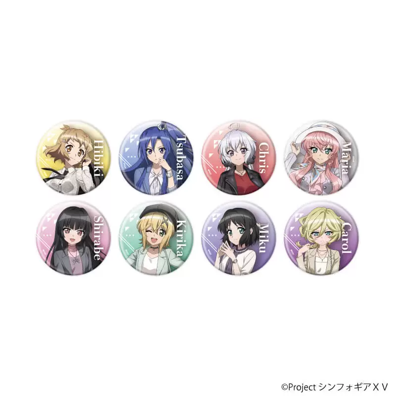 【A3】缶バッジ「戦姫絶唱シンフォギアXV」28/ブラインド（全8種） 雑誌モデルVer.（描き下ろしイラスト） 1BOX入数：8