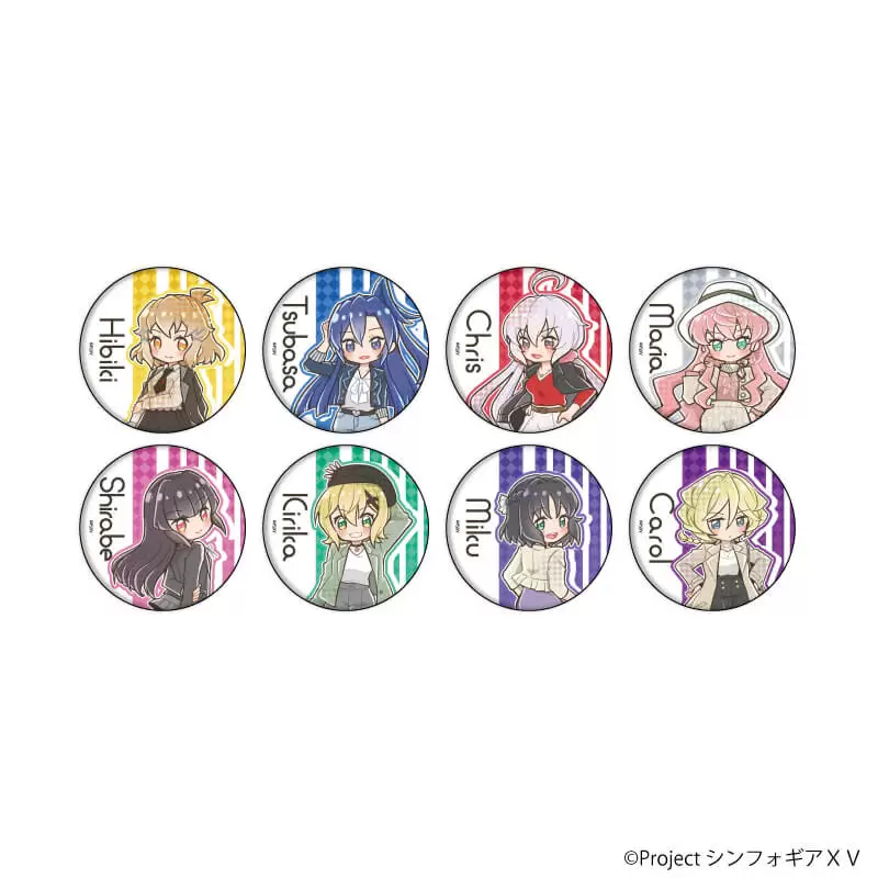 【A3】缶バッジ「戦姫絶唱シンフォギアXV」29/ブラインド（全8種） 雑誌モデルVer.（POP Artイラスト） 1BOX入数：8