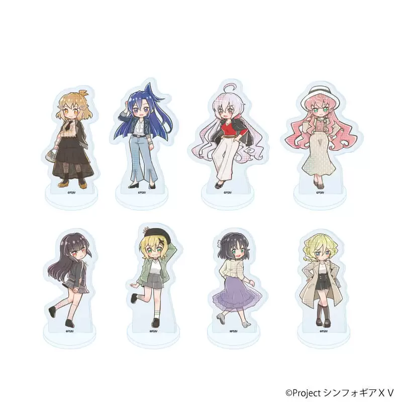 【A3】アクリルぷちスタンド「戦姫絶唱シンフォギアXV」17/ブラインド（全8種） 雑誌モデルVer.（POP Artイラスト） 1BOX入数：8