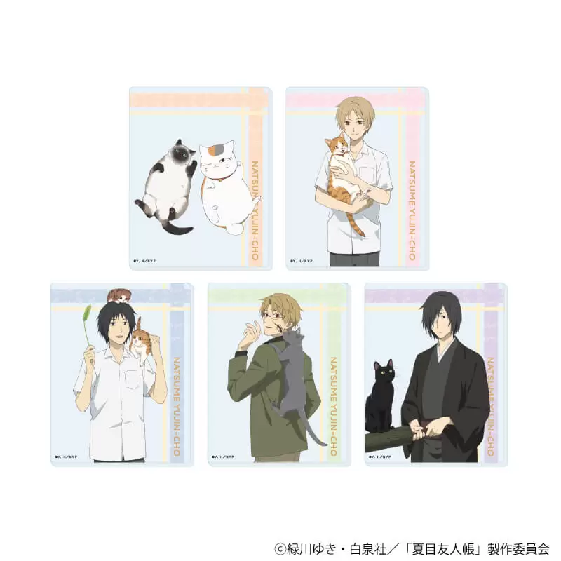 【A3】アクリルカード「夏目友人帳」02/猫ver. ブラインド（全5種）（描き下ろしイラスト） 1BOX入数：5