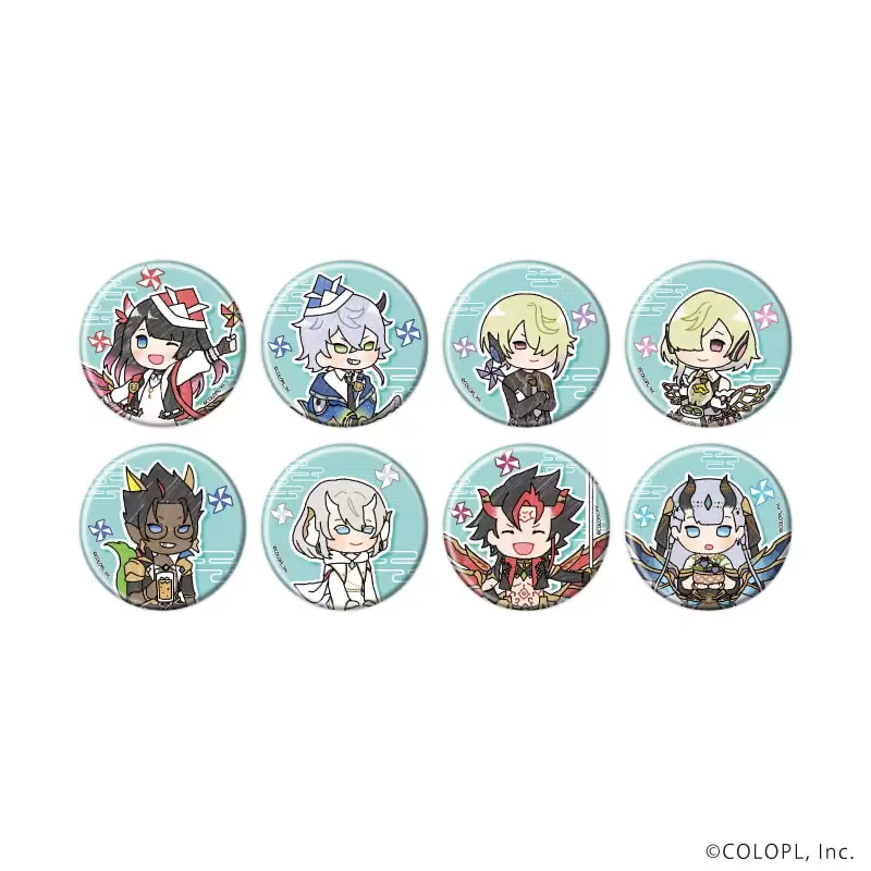 【A3】缶バッジ「白猫プロジェクト」14/こどもの日ver. ブラインド（全8種）（グラフアートイラスト） 1BOX入数：8