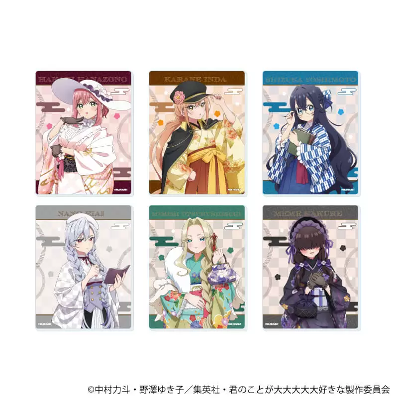 【A3】アクリルカード「君のことが大大大大大好きな100人の彼女」02/トレーディング（全6種）（描き下ろしイラスト） 1BOX入数：6