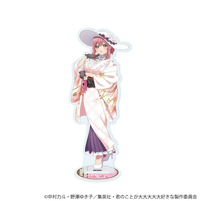 【A3】アクリルスタンド「君のことが大大大大大好きな100人の彼女」19/花園羽香里 モダンレトロver（描き下ろしイラスト）