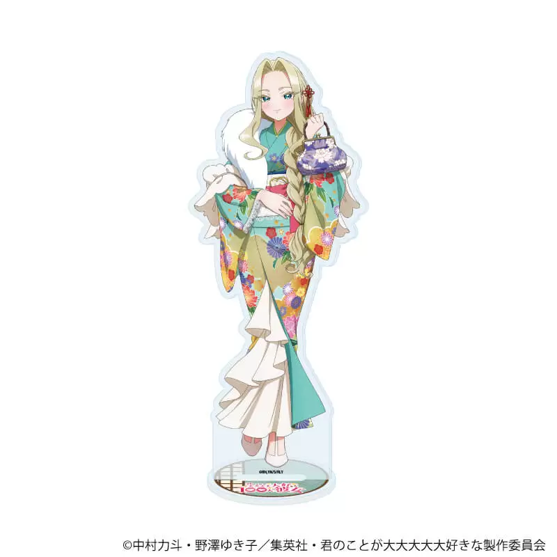 【A3】アクリルスタンド「君のことが大大大大大好きな100人の彼女」23/美杉美ー美 モダンレトロver（描き下ろしイラスト）
