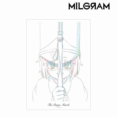 【アルマビアンカ】MILGRAM -ミルグラム- 原画A3マット加工ポスター アマネ 『粛清マーチ』