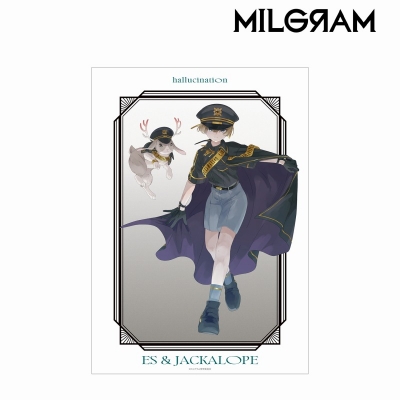 【アルマビアンカ】MILGRAM -ミルグラム- 描き下ろし エス&ジャッカロープ LIVE EVENT「hallucination」ver. A3マット加工ポスター