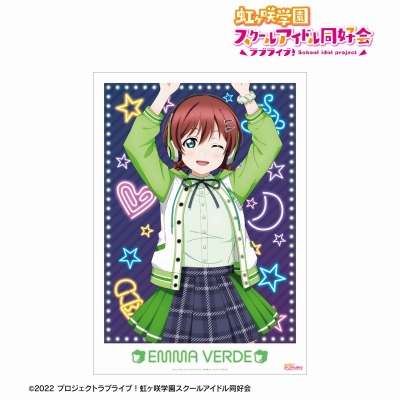 【アルマビアンカ】ラブライブ！虹ヶ咲学園スクールアイドル同好会 描き下ろし エマ・ヴェルデ ミラクル STAY TUNE！ A3マット加工ポスター