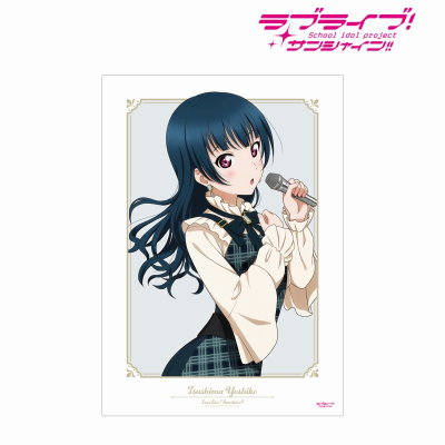 【アルマビアンカ】ラブライブ！サンシャイン！！ 描き下ろし 津島 善子 チェックワンピース衣装ver. A3マット加工ポスター